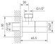 Кутовий вентиль Imprese Grafiky 1/2"х1/2" чверть обороту ZMK041807001 сірий графіт