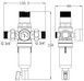 Фильтр самопромывной для горячей воды Thermo Alliance Forte 3/4" НР с редуктором давления SF128W20H - SF128W20H - 2