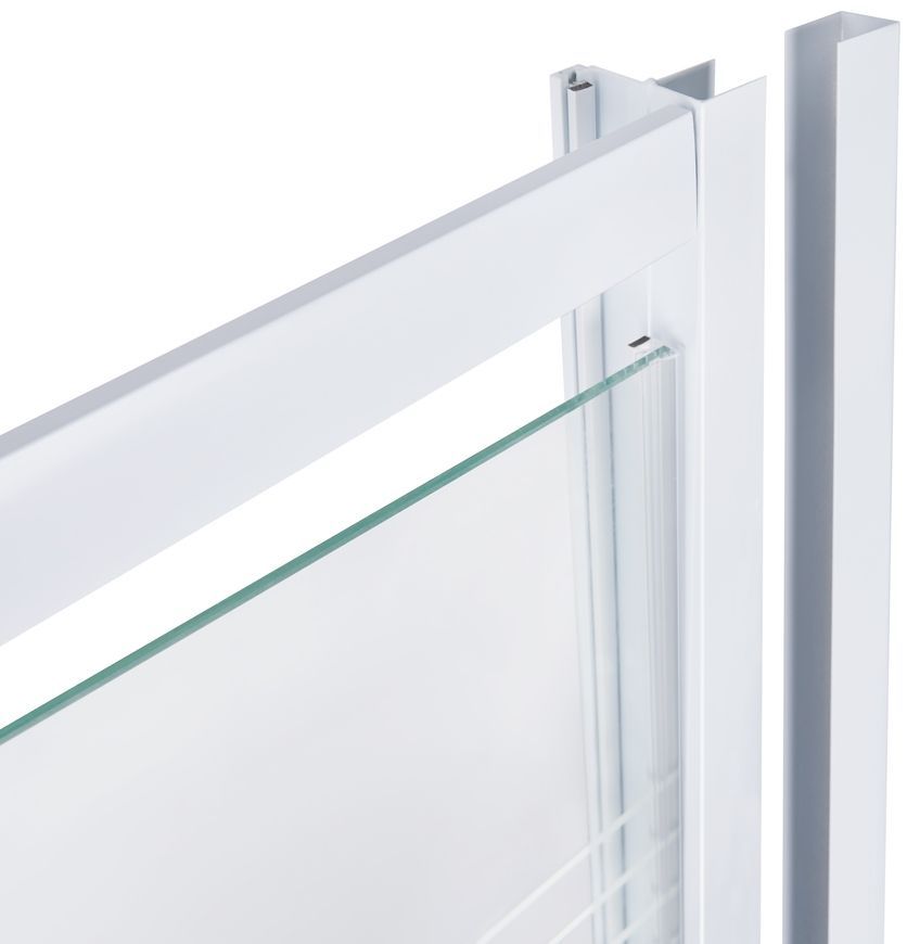 Набір: душові двері в нішу QTAP PISCES WHI208-9.CP5 79-92x185, скло Pattern 5 мм + душовий трап - QTDRYFB304600PISWHI2089CP5