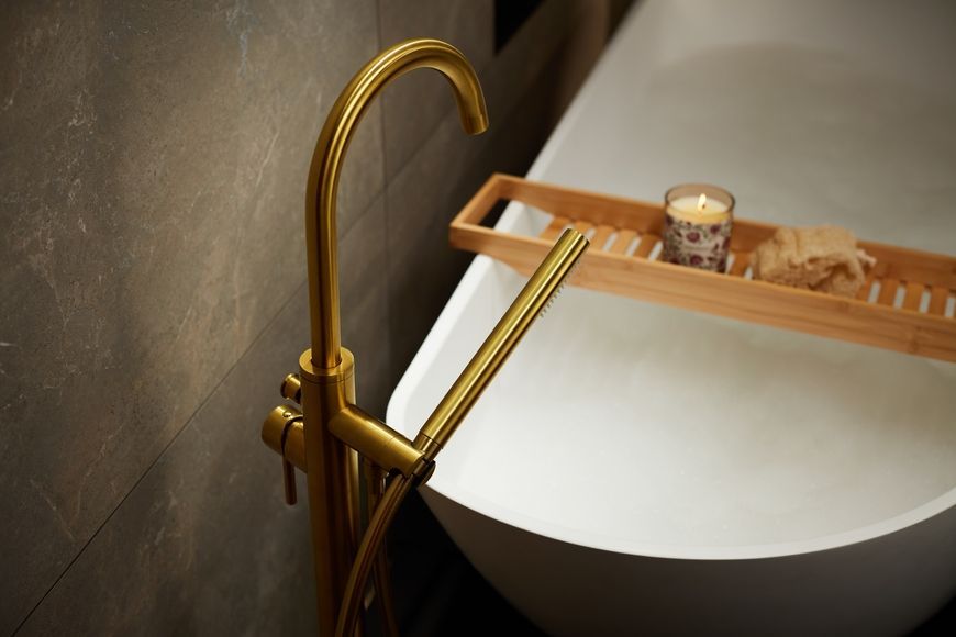 Смеситель для ванны KFA ARMATURA MOZA GOLD 5035-510-31 свободностоячий - 5035-510-31