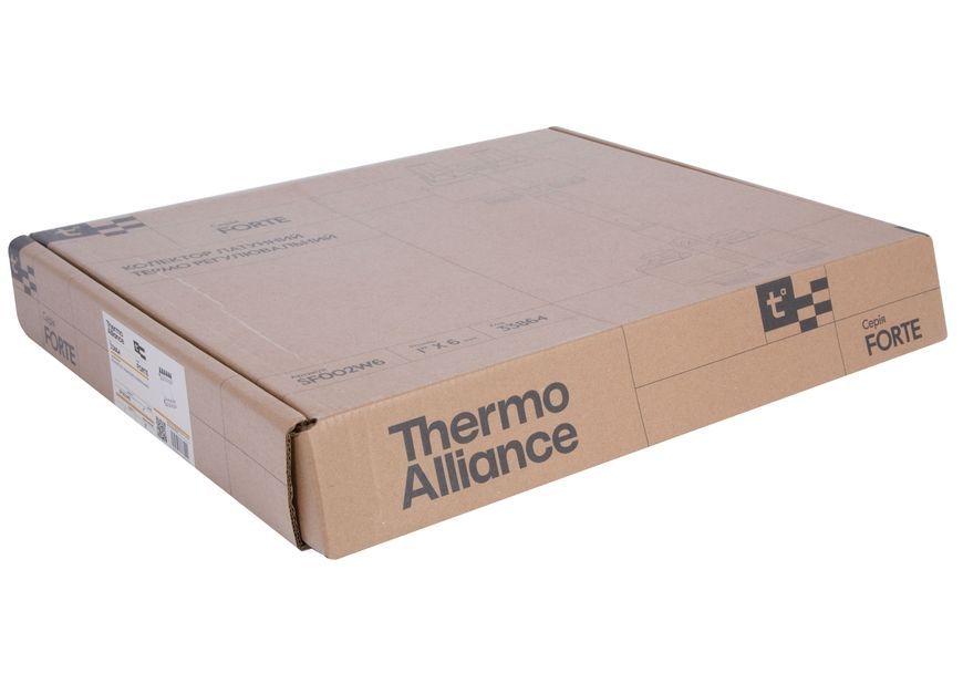 Колектор латунний термо регулювальний Thermo Alliance Forte 1" на 6 виходів SF002W6 - SF002W6