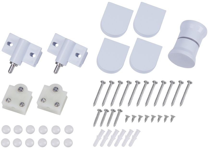 Набір: душові двері в нішу QTAP PISCES WHI208-9.CP5 79-92x185, скло Pattern 5 мм + душовий трап - QTDRYFB304600PISWHI2089CP5