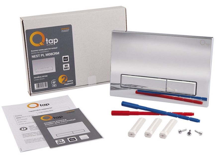 Панель смыва для унитаза QTAP Nest QT0111M08381CRM - QT0111M08381CRM