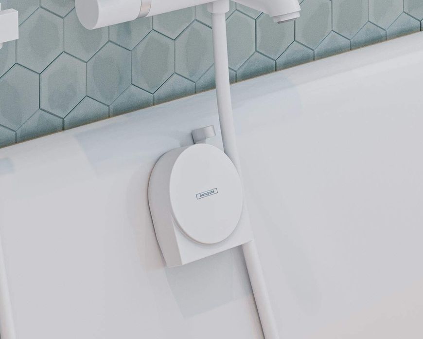 Зовнішня частина HANSGROHE Exafill S до сифону для ванни з механізмом подачі води Matt White 58117700 біла матова - 58117700