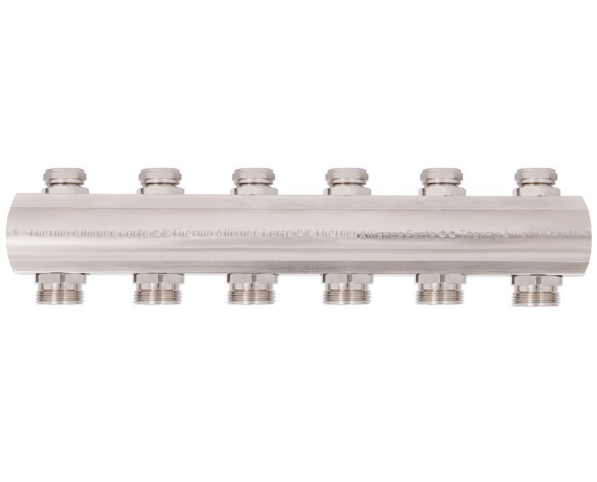 Колектор латунний термо регулювальний Thermo Alliance Forte 1" на 6 виходів SF002W6 - SF002W6