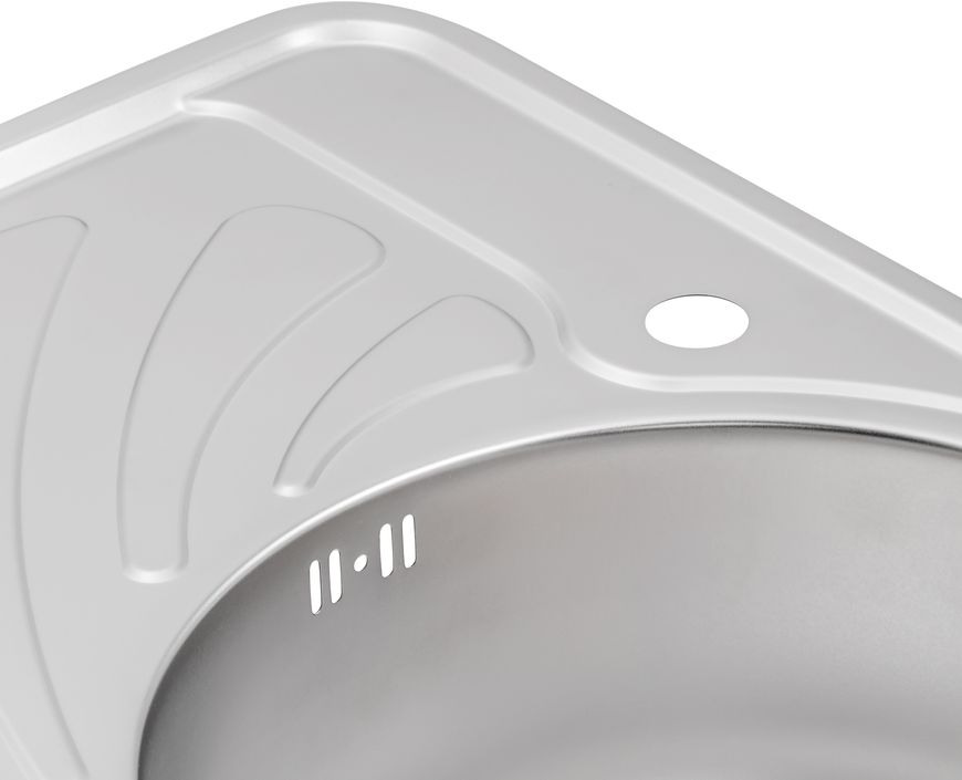 Кухонна мийка QTAP 6744R Satin 0,8 мм (180) чаша справа - QT6744RSAT08