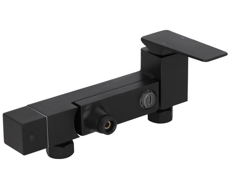 Душова система QTAP Gemini з поворотним виливом Black Matt QT51103KNG - QT51103KNG