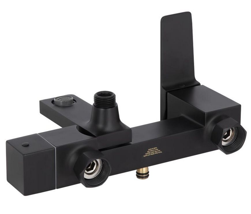 Душова система QTAP Gemini з поворотним виливом Black Matt QT51103KNG - QT51103KNG