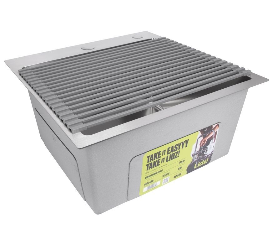 Сушарка для посуду на кухонну мийку Lidz Acsis LA05 Gray 430х300х8 мм LDACSLA05GRA49763