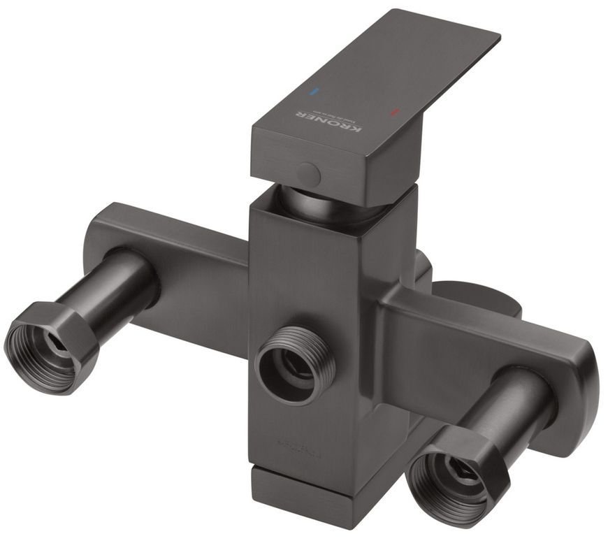 Душова система Kroner KRP Edelstahl Kubus-PVD063 на 3 споживача, графіт CV035906 - EdelstahlKubus-PVD063
