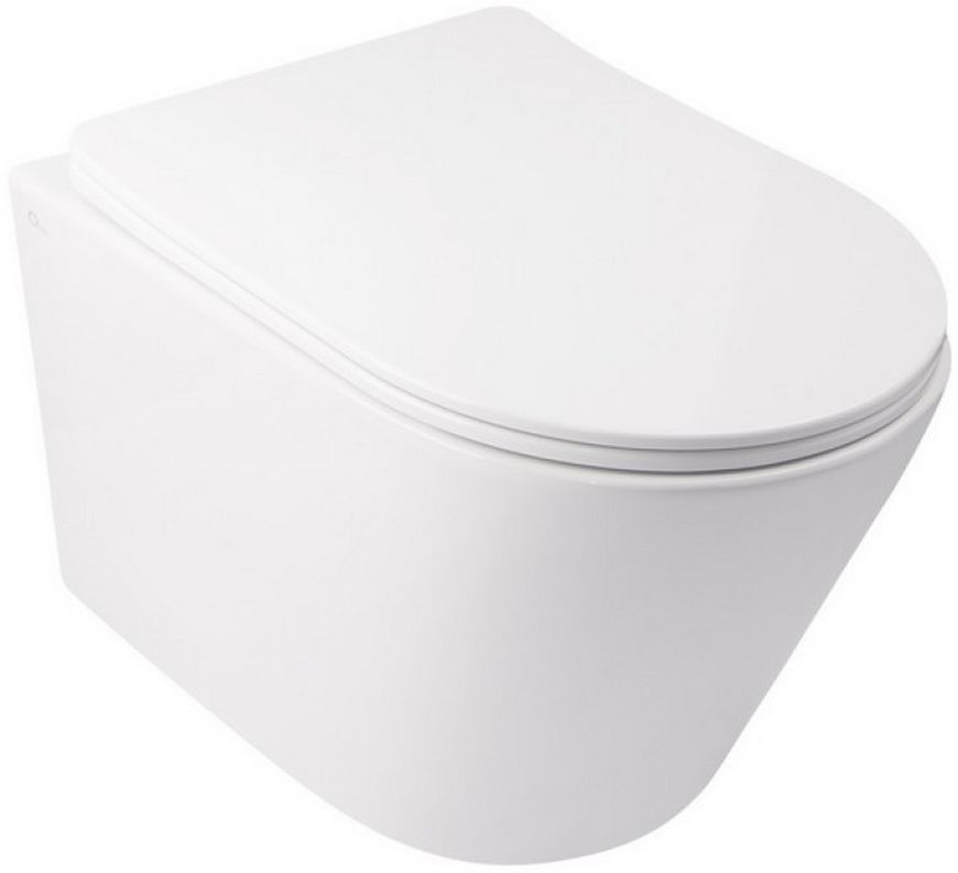 Набір QTAP інсталяція 3 в 1 Nest QT0133M425 з панеллю змиву лінійною QT0111M08V1091MB + унітаз з сидінням Swan QT16335178W - QT16335178W0133M425M08V1091MB