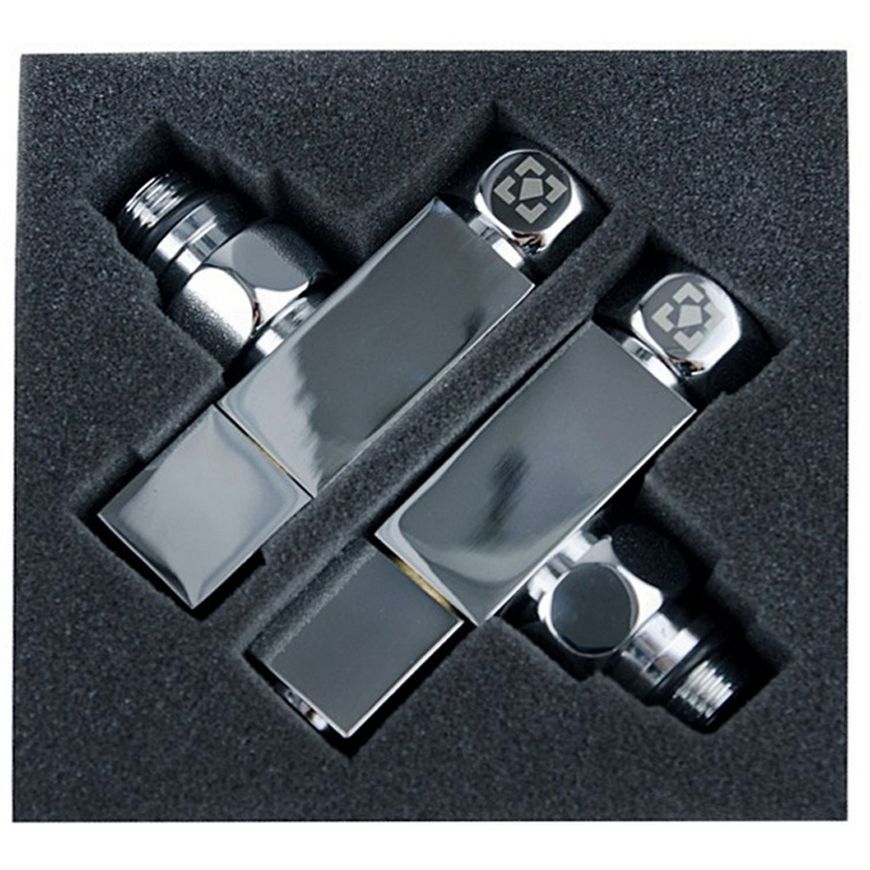 Кран для полотенцесушителя угловой NAVIN Raftec Quadro 1/2"х1/2", 2 шт. 25-033430-5012 - 25-033430-5012