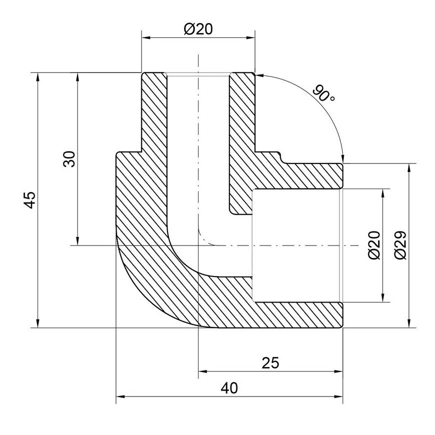 Кутик PPR THERMO ALLIANCE 20, 90&deg; - DSE911