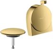 Внешняя часть HANSGROHE Exafill S к сифону для ванны с механизмом подачи воды Polished Gold Optic 58117990 золото