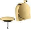 Внешняя часть HANSGROHE Exafill S к сифону для ванны с механизмом подачи воды Polished Gold Optic 58117990 золото - 58117990
