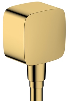 Шланговое подсоединение HANSGROHE FixFit с обратным клапаном Polished Gold Optic 26457990 золото - 26457990