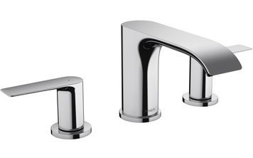 Змішувач для раковини HANSGROHE Vivenis 90 на 3 отвори хром 75033000 з донним клапаном - 75033000