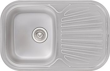 Кухонна мийка QTAP 7448 Micro Decor 0,8 мм (188) - QT7448MICDEC08
