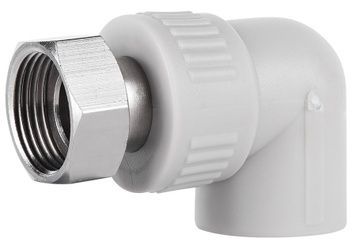 Уголок PPR ALFA PLAST с накидной гайкой 25х3/4" APTUWE2034X - APTUWE2034X