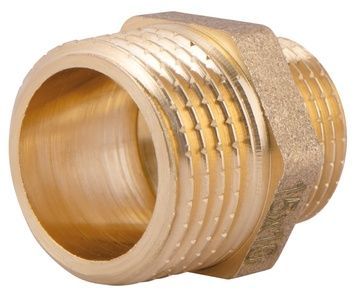 Ниппель латунный SD Plus 1/2"х3/8" редукционный SD408159