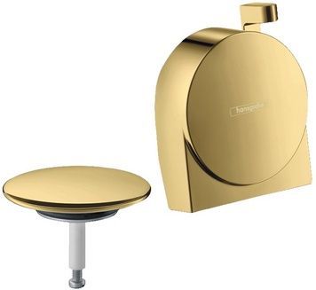 Зовнішня частина HANSGROHE Exafill S до сифону для ванни з механізмом подачі води Polished Gold Optic 58117990 золото - 58117990