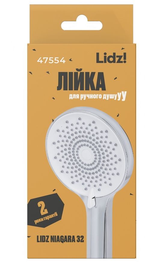 Лейка для ручного душа Lidz Niagara 32 круглая 120 мм Chrome LDNIA32CRM47554 - LDNIA32CRM47554