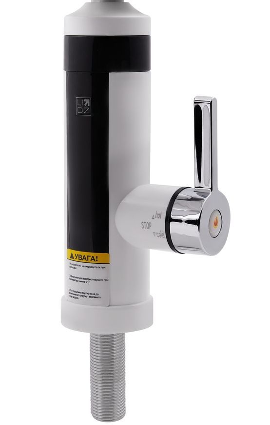 Однокран LIDZ Warm 061 с электрическим нагревом LDWAR061WCR35431 белый/хром - -LDWAR061WCR35431