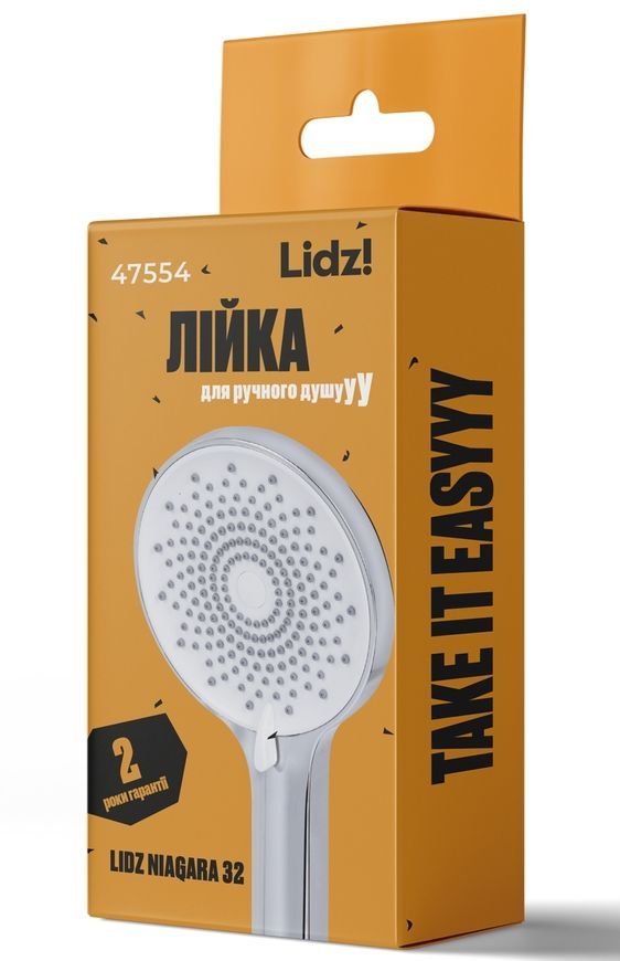 Лейка для ручного душа Lidz Niagara 32 круглая 120 мм Chrome LDNIA32CRM47554 - LDNIA32CRM47554