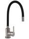 Смеситель для кухни Brinex Pure 015F3 с гибким изливом Nickel/Black BRIPUR015F3NKB - BRIPUR015F3NKB - 1