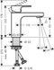 Змішувач для раковини HANSGROHE Vernis Shape 100 хром 71569000 - 71569000 - 2