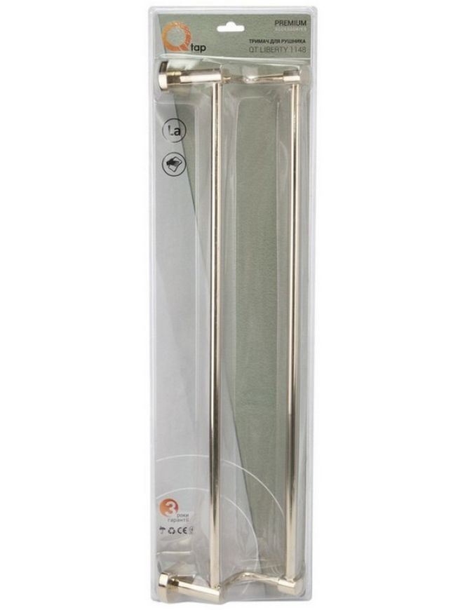 Тримач для рушників QTAP Liberty ORO 1148 золото QTLIBORO1148