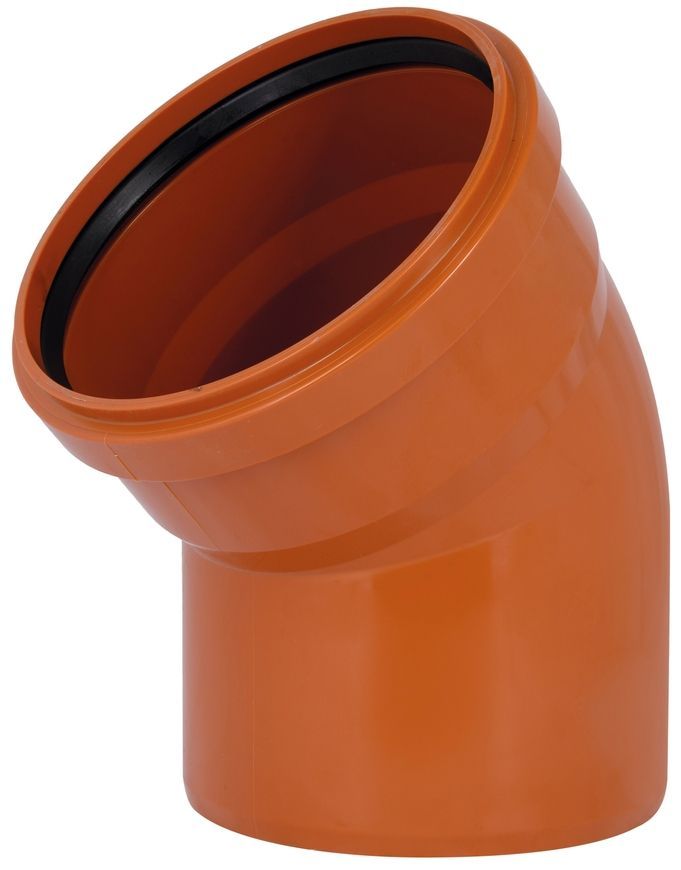 Колено канализационное Ostendorf-OSMA KG System d200&times;45&deg; SD00058082