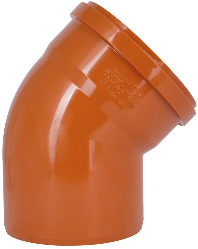 Колено канализационное Ostendorf-OSMA KG System d200&times;45&deg; SD00058082