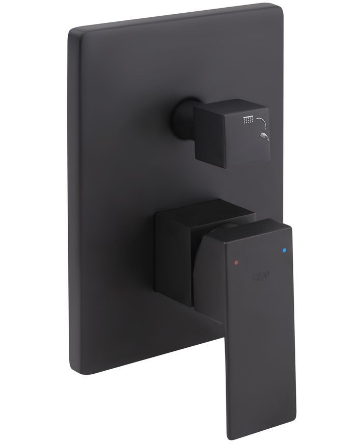 Душевая система скрытого монтажа QTAP Aqauarius 64103NGB черная матовая - QTAQA64103NGB