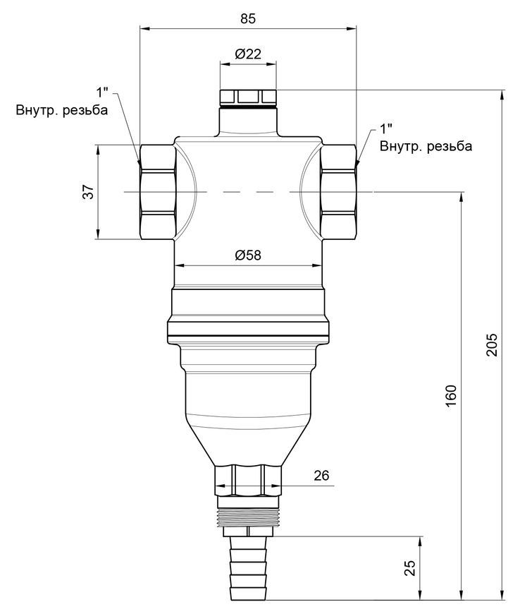 Фильтр самопромывной ICMA 1" №745 - 82745AF05