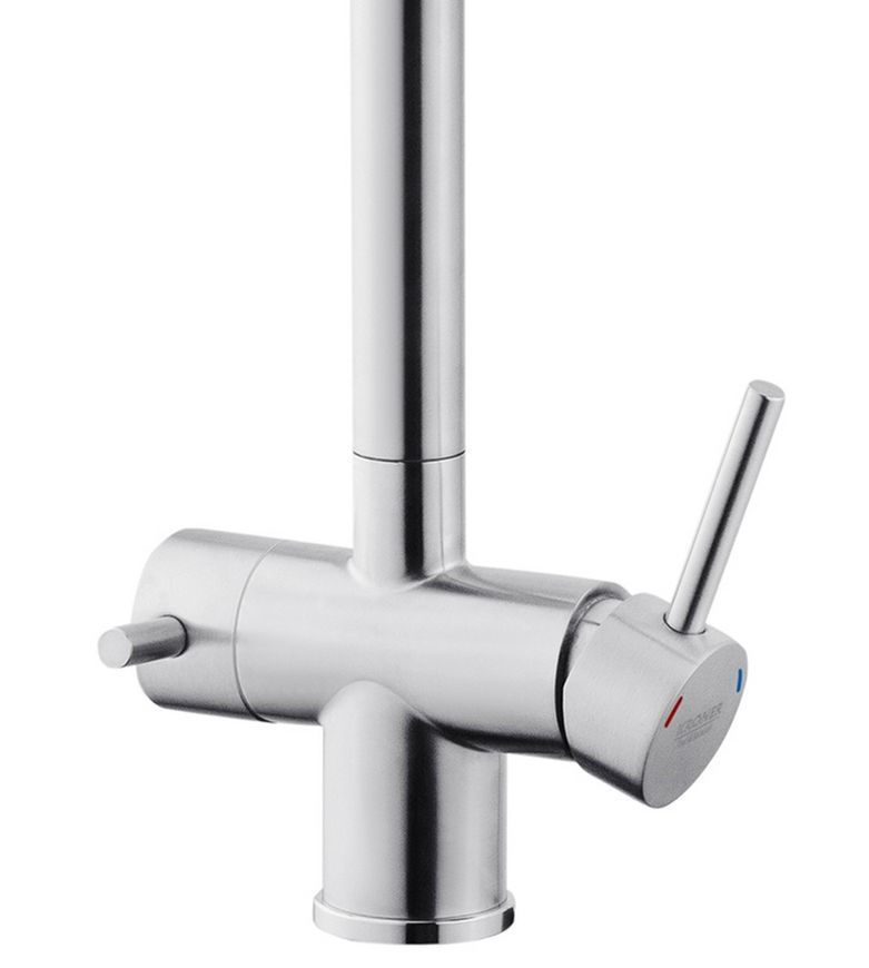 Смеситель для кухни с подключением к фильтру Kroner KRP Edelstahl Klassisch-ESG03815BLK нержавеющая сталь/черный CV027933 - Klassisch-ESG03815BLK