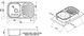 Кухонная мойка QTAP 7448 Micro Decor 0,8 мм (188) - QT7448MICDEC08 - 7
