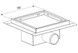 Трап Imprese i-Flow S i04 150х150 мм решітка перфорована, AISI 304, сухий затвор d44150S04 - d44150S04 - 2