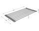 Сушарка для посуду на кухонну мийку Lidz Acsis LA11 Gray 430х218х8 мм LDACSLA11GRA49765