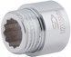 Подовжувач латунний хромований SD Plus 1/2"ЗРх1/2"ВР довжина 15 мм SD1301515