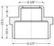 Ниппель латунный SD Plus 1/2"х3/8" редукционный SD408159