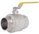 Кран шаровой прямой Thermo Alliance Forte 2" ВН для газа, рычаг, PN40, латунь SF605G50
