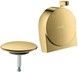 Внешняя часть HANSGROHE Exafill S к сифону для ванны с механизмом подачи воды Polished Gold Optic 58117990 золото - 58117990 - 1