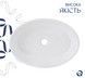 Раковина-чаша накладная Qtap Kolibri овальная 500x360x140 White с донным клапаном PU02 QT10113054WN47311 - QT10113054WN47311 - 6