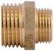 Ниппель латунный SD Plus 1/2"х3/8" редукционный SD408159