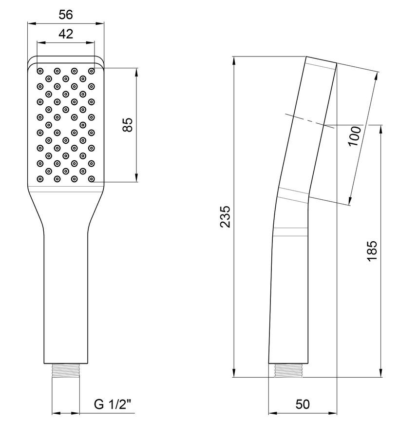 Лійка для ручного душу QTAP Rucni A058N1ZCC - QTRUCA058N1ZCC