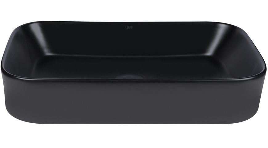 Раковина-чаша QTAP Scorpio 550х390х120 Matt black с донным клапаном QT14112243MB - QT14112243MB