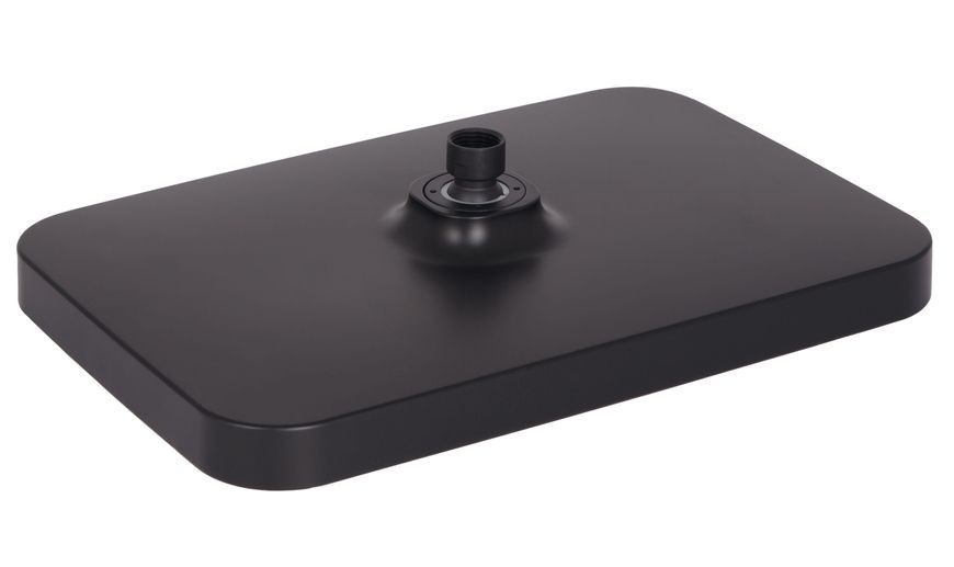 Лейка для верхнего душа Qtap Hlavova 330x220 мм прямоугольная Black Matt QTHLA107BLM45945 - QTHLA107BLM45945