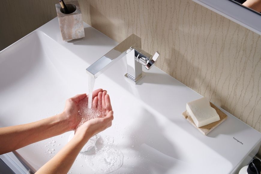 Змішувач для раковини HANSGROHE Tecturis E 110 Fine CoolStart EcoSmart+ Chrome 73021000 хром - 73021000