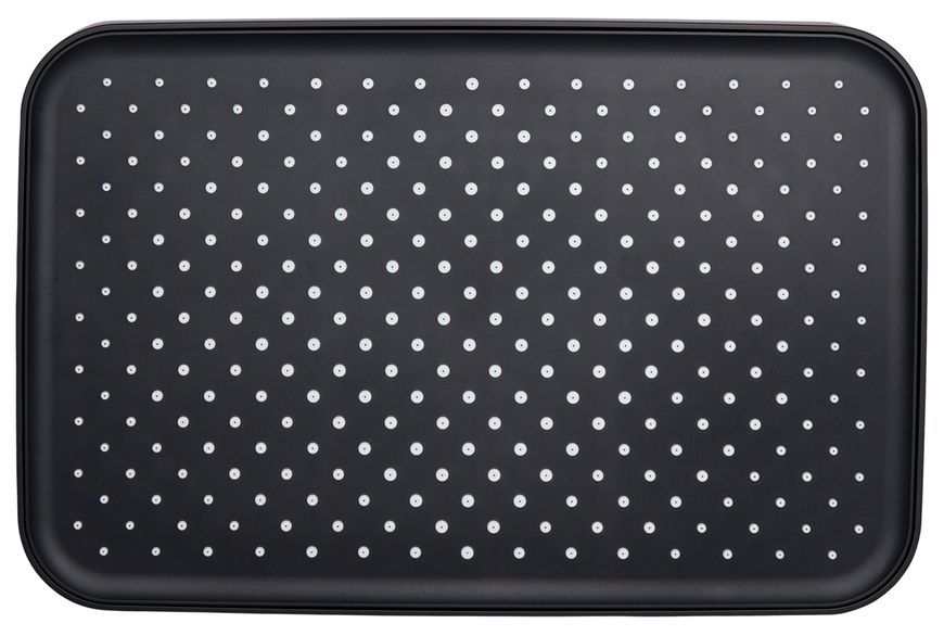 Лейка для верхнего душа Qtap Hlavova 330x220 мм прямоугольная Black Matt QTHLA107BLM45945 - QTHLA107BLM45945